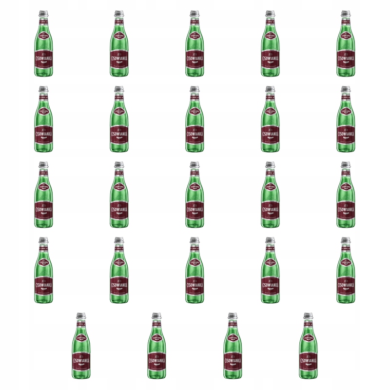 minerální voda Cisowianka silně perlivá, sklo 300 ml X24