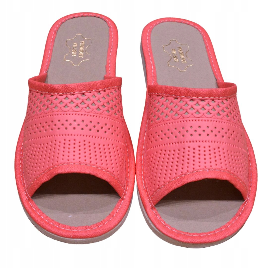 Kapcie Domowe Pantofle Na Lato Ażurowe Koral rozmiar 36 Kod producenta Pantofle Kamila 075