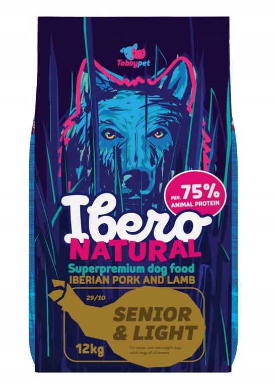 Ibero Natural Senior Light Pork and Lamb 12kg