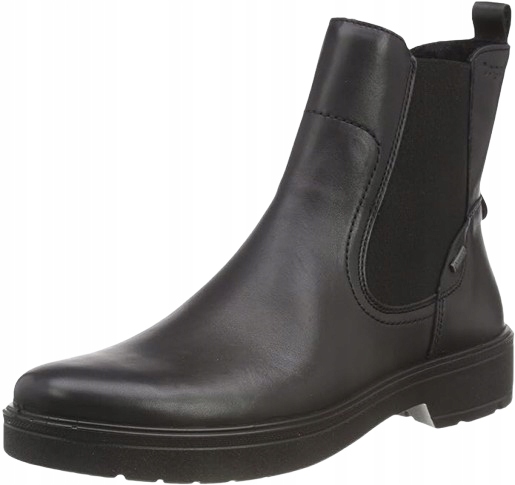 Legero Černé Dámské Kotníkové Boty Z Přírodní Kůže Se Zipem 41,5 6DA