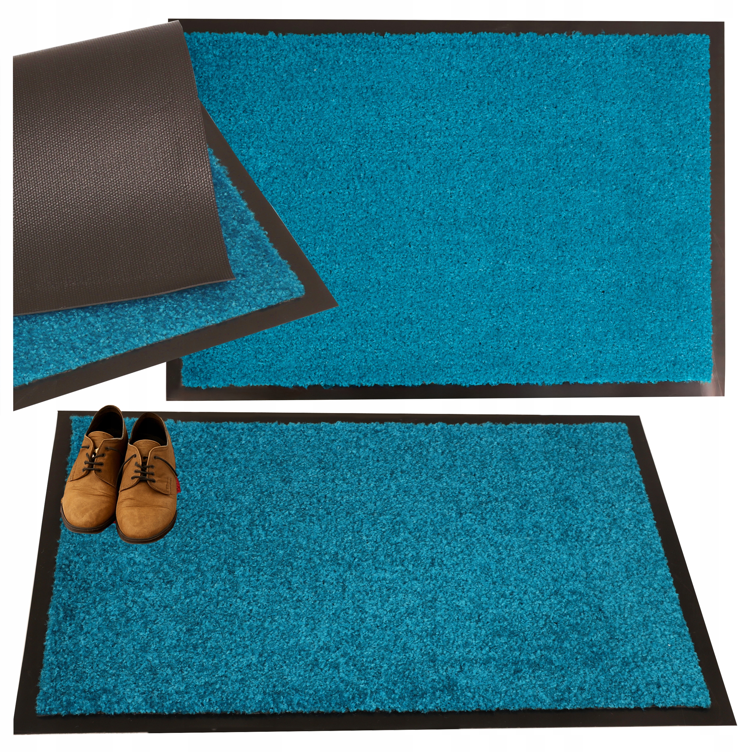 Rohožka na boty pod dveře Vstupní rohož na podlahu Gumová 90x150 cm