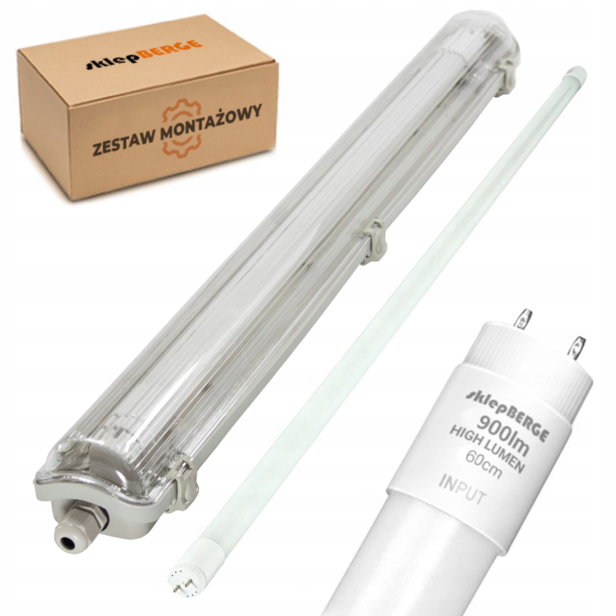 

Oprawa hermetyczna 1x 60cm +1x świetlówka Led ver2