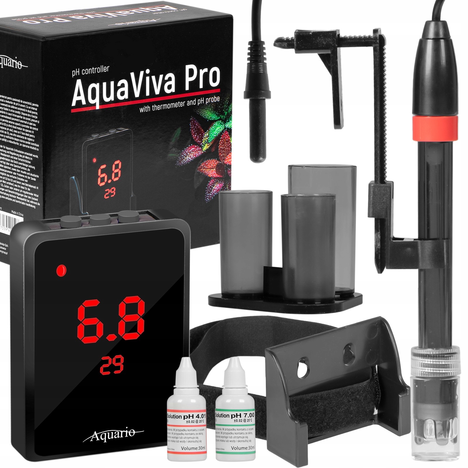 Zestaw Ph CO2 Do Akwarium Komputer Sterownik Sonda Elektrozawór Dokładny