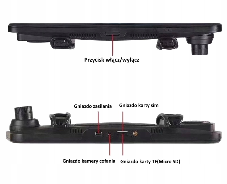Rejestrator samochodowy jazdy Lusterko Kamera auta Napięcie zasilania kamery 12 V