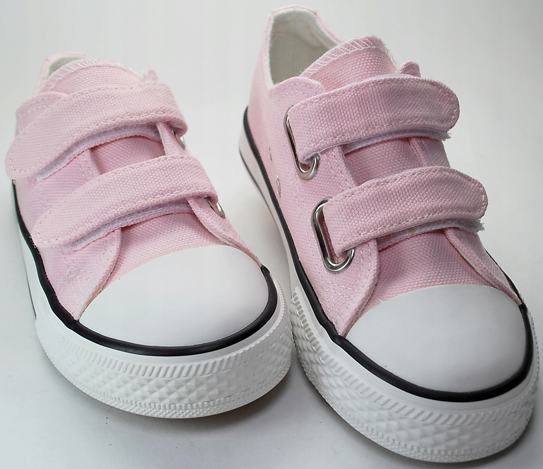 RÓŻOWE KRÓTKIE TRAMPKI TENISÓWKI na rzepy r 28 Marka Inna marka