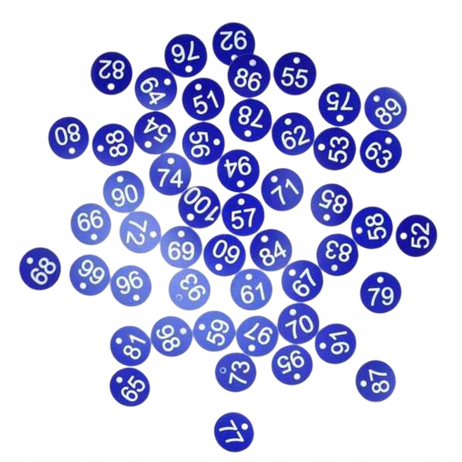 100 szt. Protable numerowane + białe słowo Marka bez marki