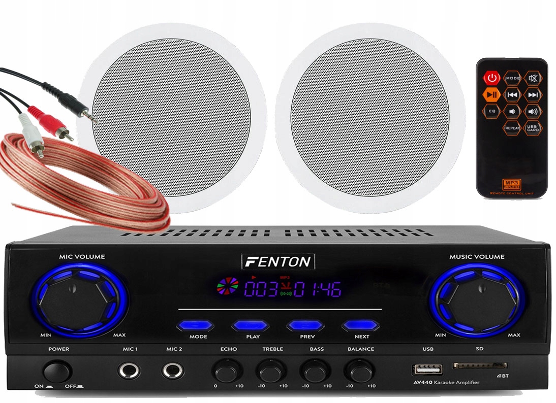 JBL NAGŁOŚNIENIE SUFITOWE DO SAUNY WZMACNIACZ BT