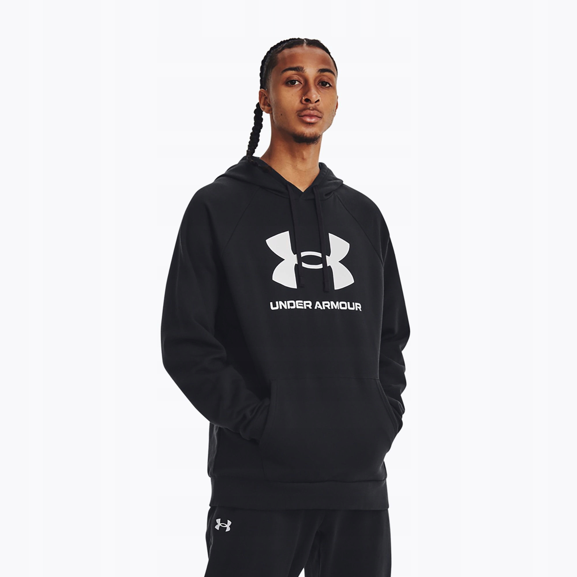 Pánská Mikina S Kapucí Přes Hlavu Under Armour Ua Rival Fleece Logo XL