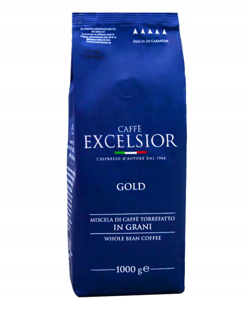 Káva zrnková Excelsior Gold 1 kg Čerstvě Pražená 01-2026 Dárek