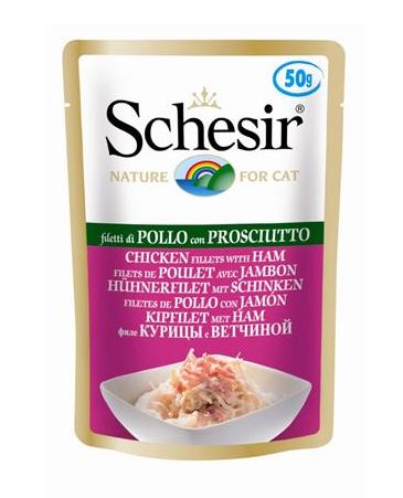 Levně 9X Schesir Kuře s šunkou 50 g