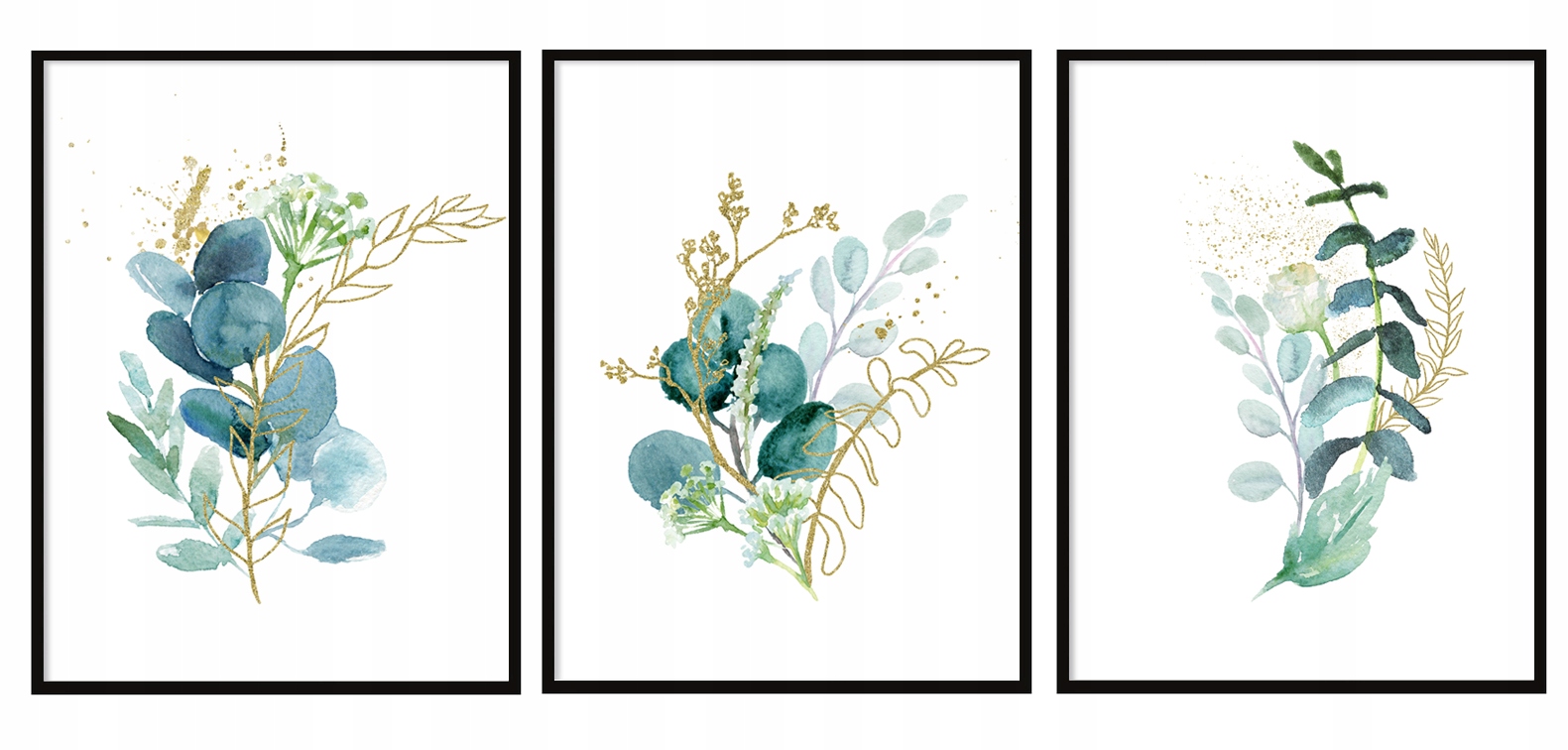 

Obraz Plakaty W Ramie 33x43cm Tryptyk Kwiaty P1453