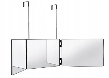 Jusron Lustro 360°LED 3Częściowe,Składane,Do Strzyżenia, Golenia i Makijażu