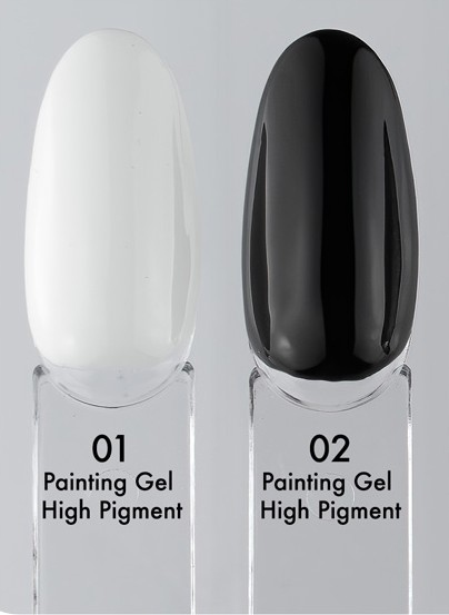 ŻEL DO ZDOBIEŃ PAINT GEL BIAŁY WHITE Excellent PRO High Pigment 5g Marka Excellent PRO