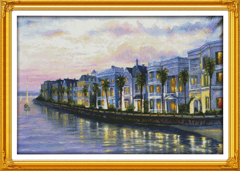 Křížková výšivka počítaná sada (kanva, mulina)