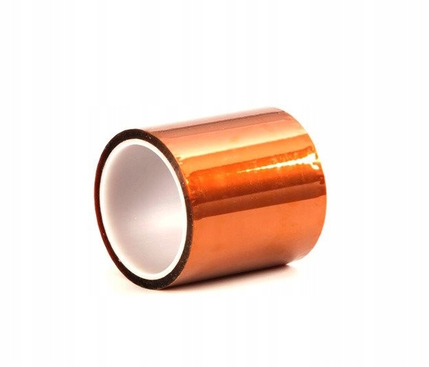 Taśma Kaptonowa Kapton Tape Samoprzylepna 30 m Szerokość 100mm