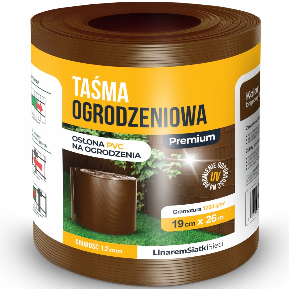 

Premium Taśma Ogrodzeniowa 1,2MM Na Panele Brązowa