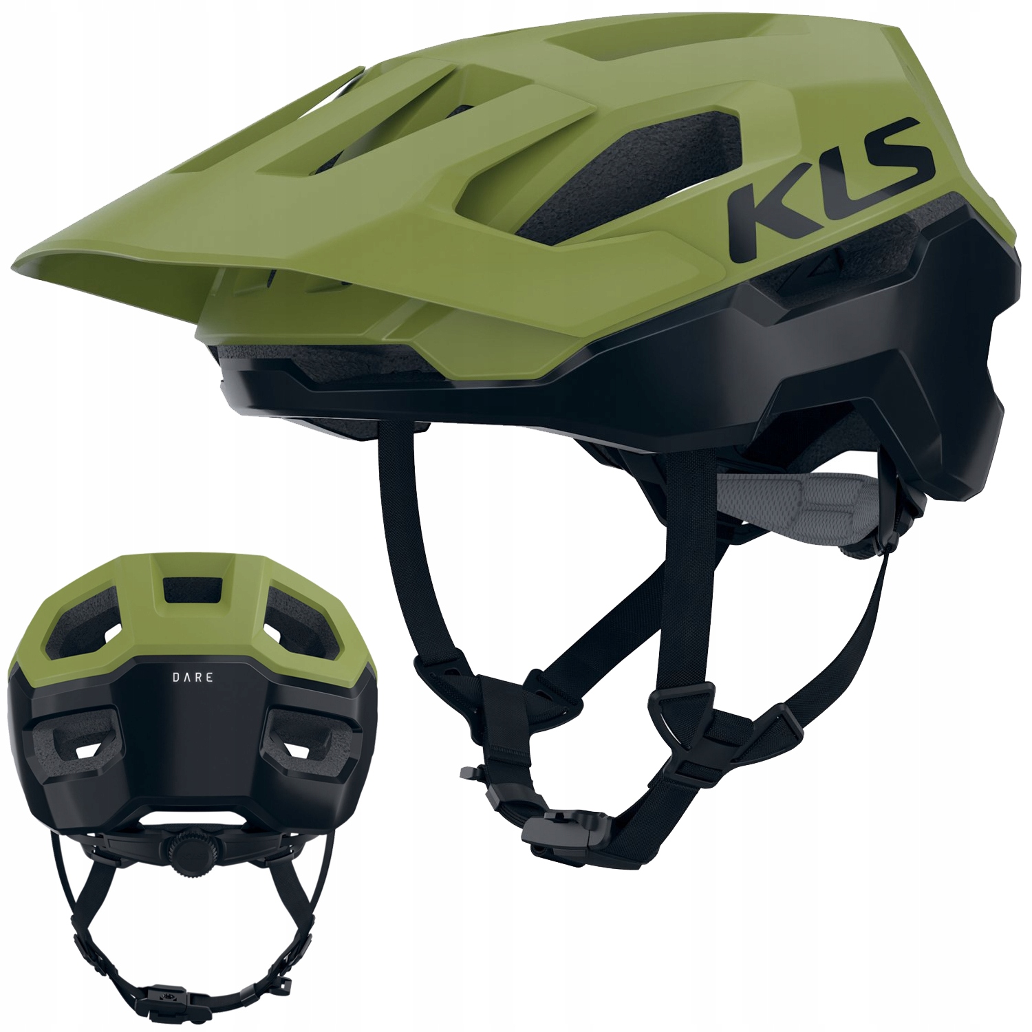 Kask Rowerowy Kellys Dare II M/L Green Otwory Wentylacyjne 55-58cm