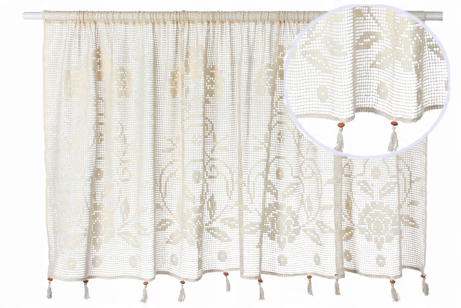 

Zazdrostka Firanka Szydełko Retro Boho 90x150 Beż