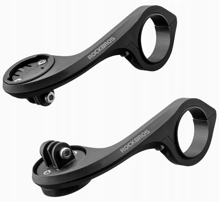 Uchwyt rowerowy dwustronny licznika/lampka/GoPro Rockbros mocowanie Garmin