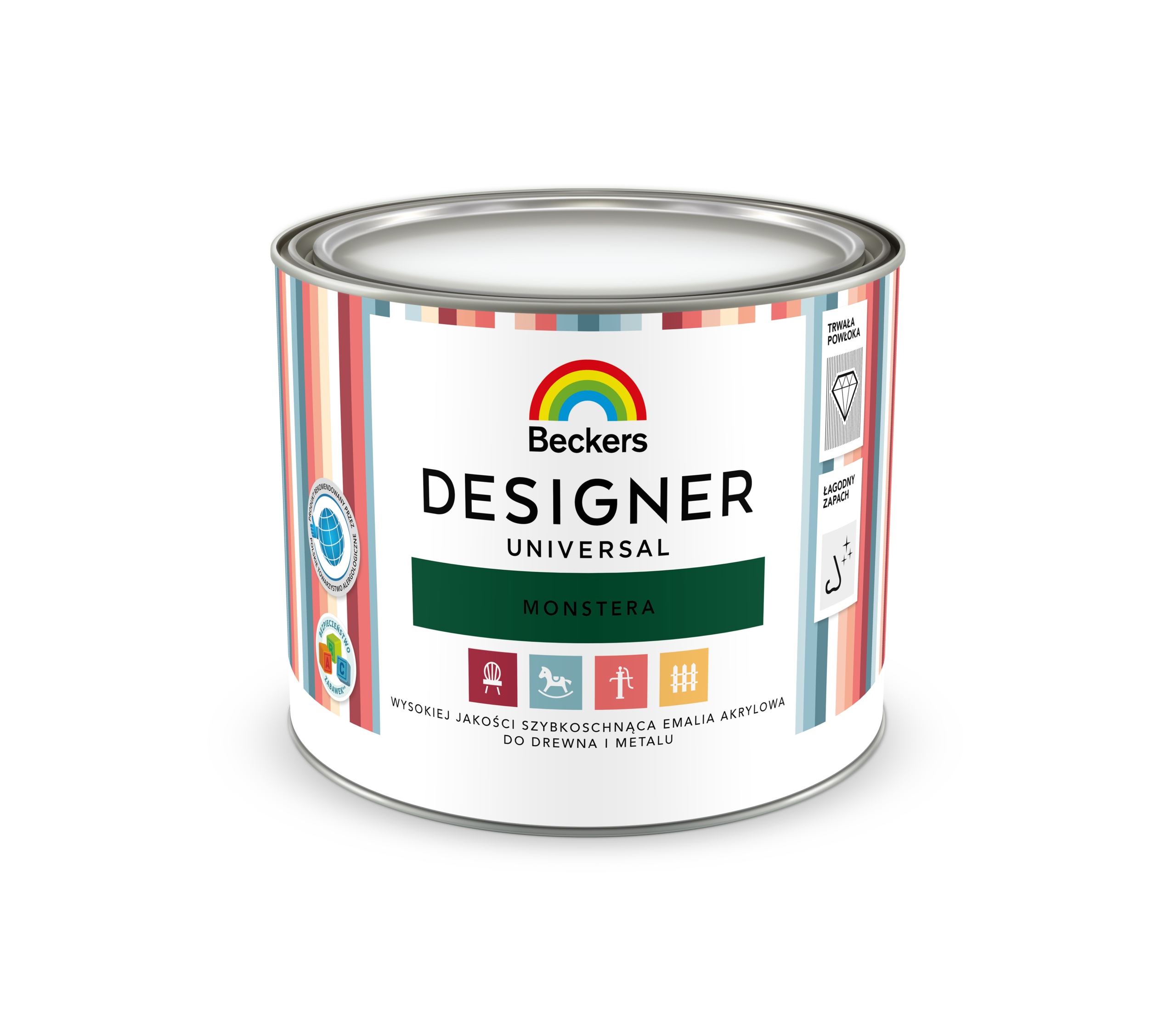 

Beckers Designer Emalia 0,5L Drew/met Monstera