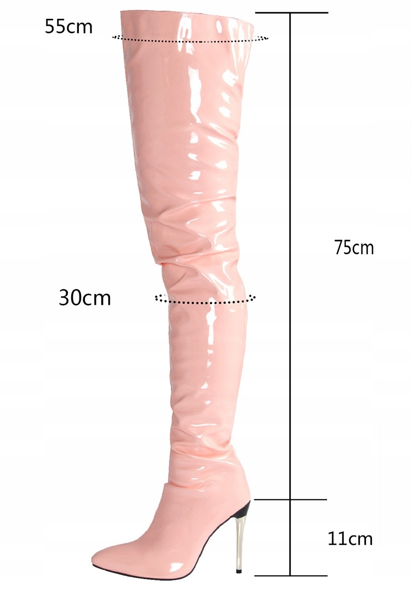 LATEKSOWE KOZAKI NA SZPILCE DAMSKIE AS4833 Rozmiar 43