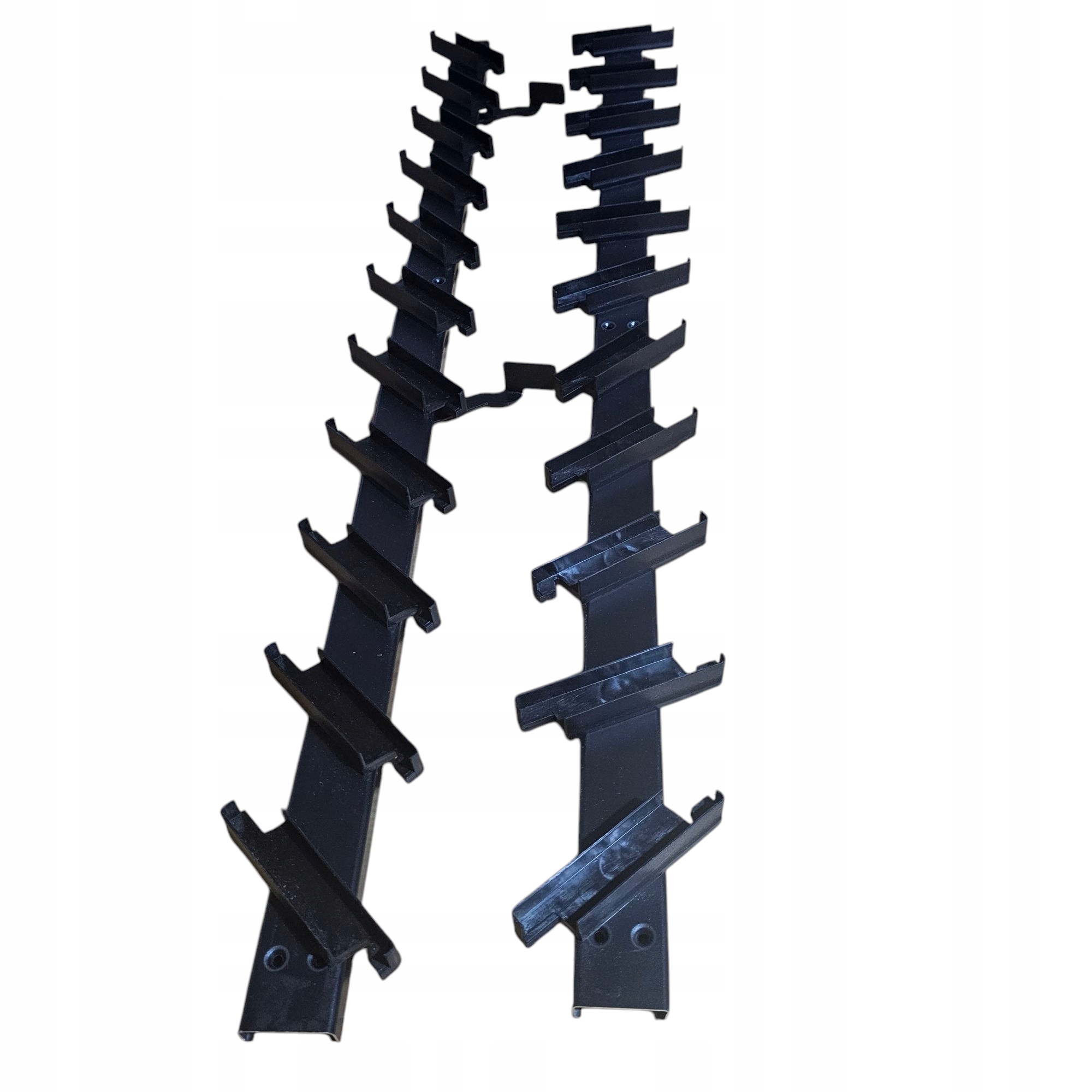 Aluminiový Plastový vodicí systém žaluzií 109 cm Černý