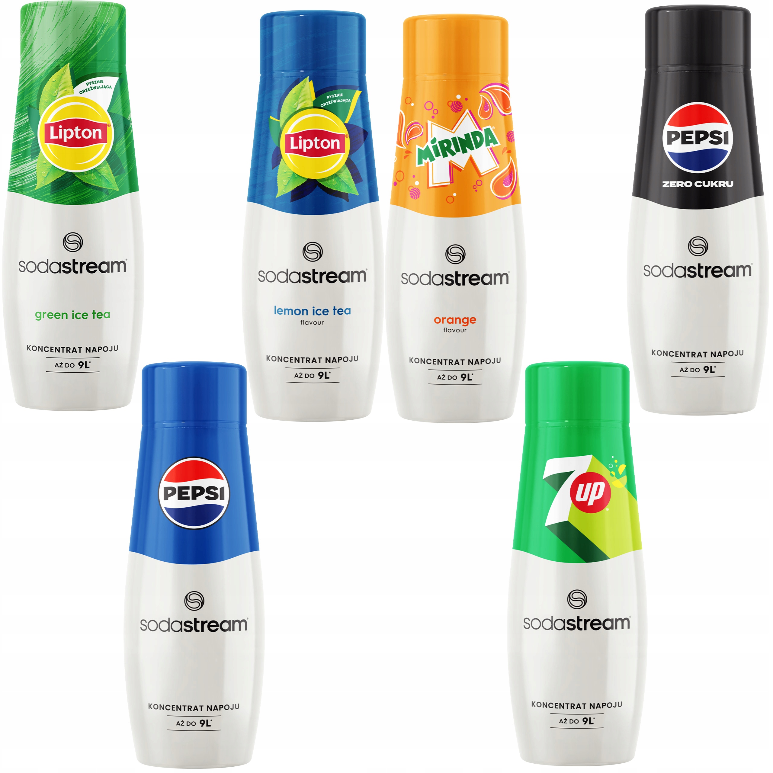 Levně SodaStream sirupy pro perlivou vodu, 6 příchutí.