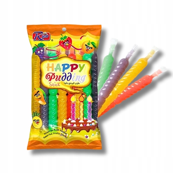 3x Rico Happy Pudding Stick ovocný dezert na vymačkávání 400 g