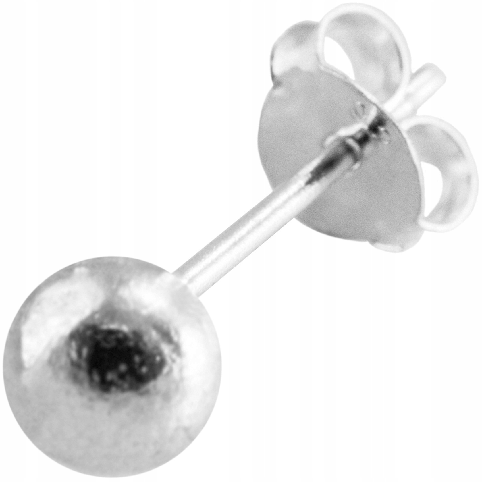 

Kolczyk kulka 5 mm 1 sztuka sztyfty srebro 0,925