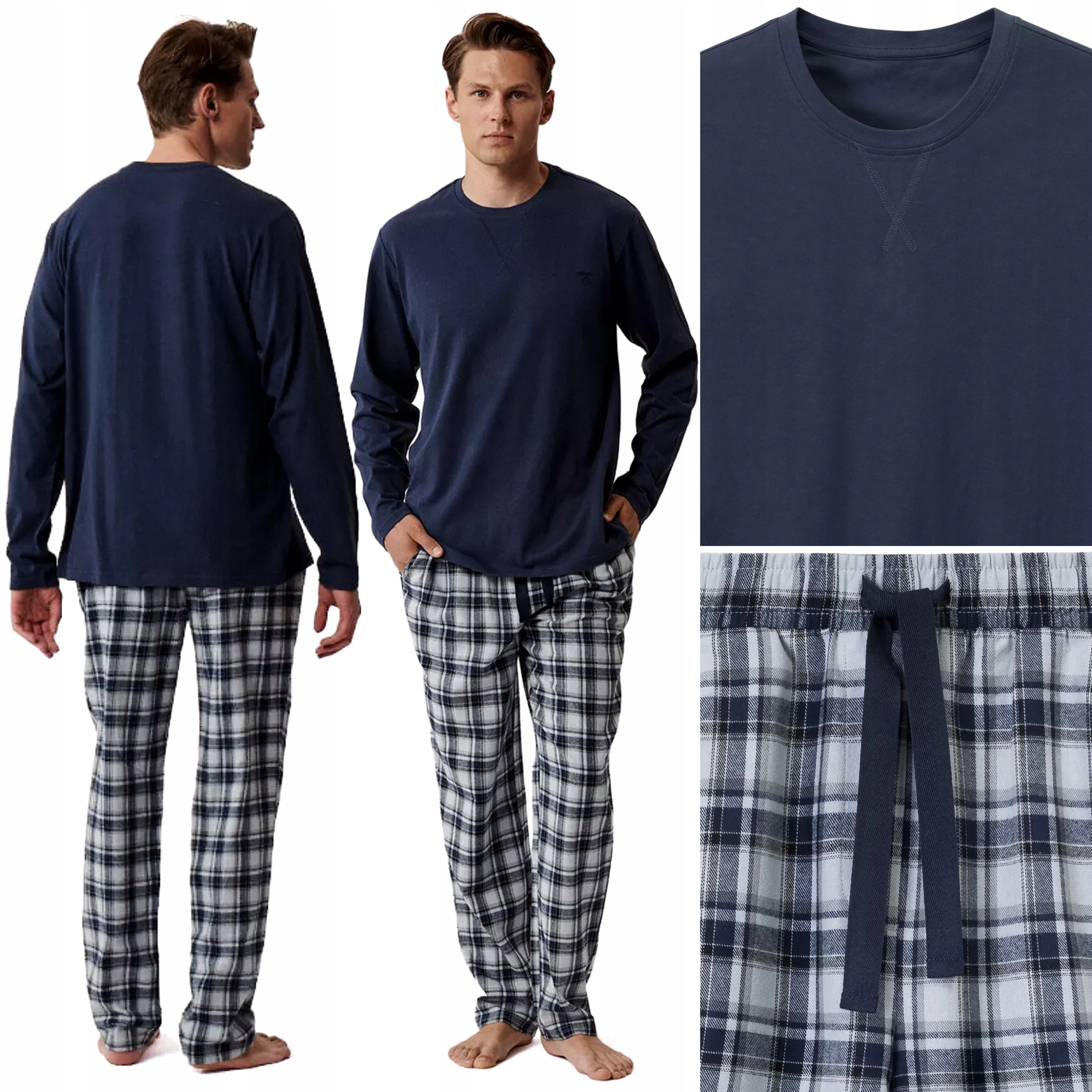 Pánské teplákové pyžamo Atlantic 100% Bavlna Pyžamový komplet M