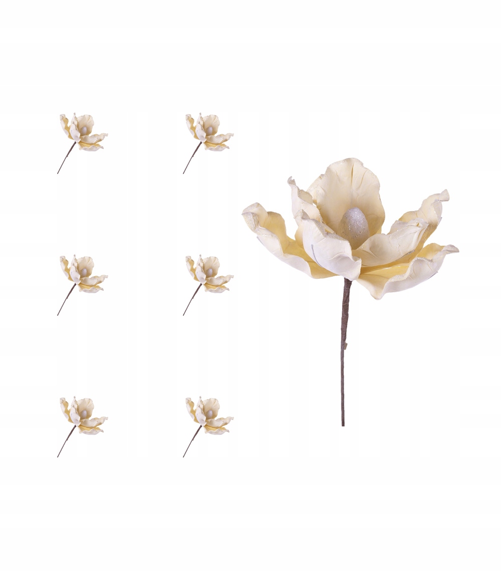 

Magnolia kremowa 24cm zimowa 6 sztuk do dekoracji