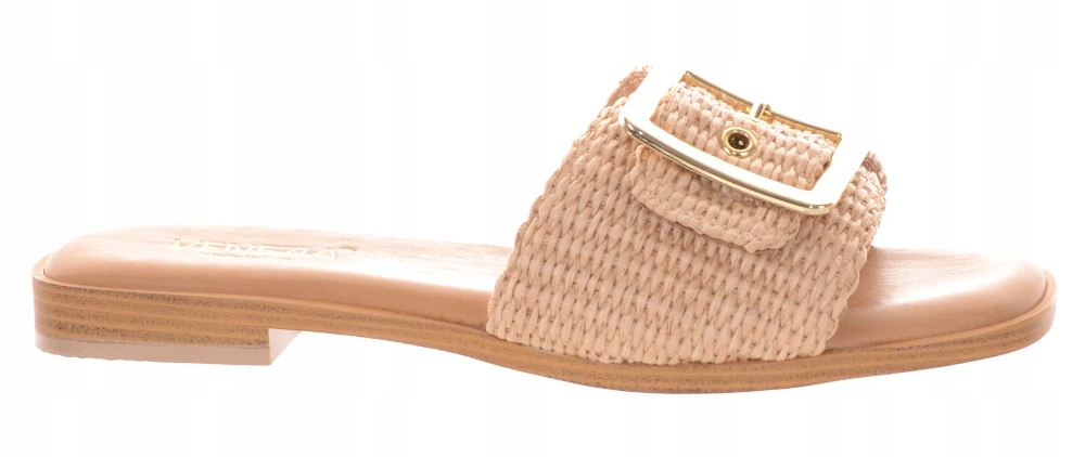 Venezia nazouváky ploché hnědé, pohodlné pro každodenní nošení, velikost 38