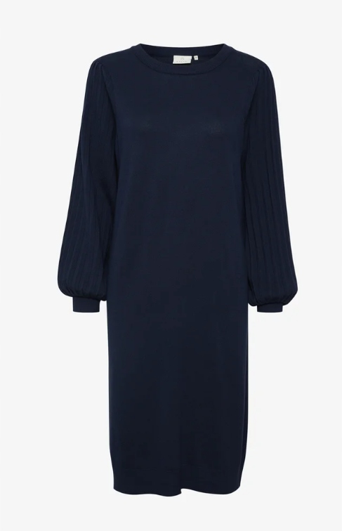 Kaffe Jessica Šaty pletená tmavě modrá velikost Xs