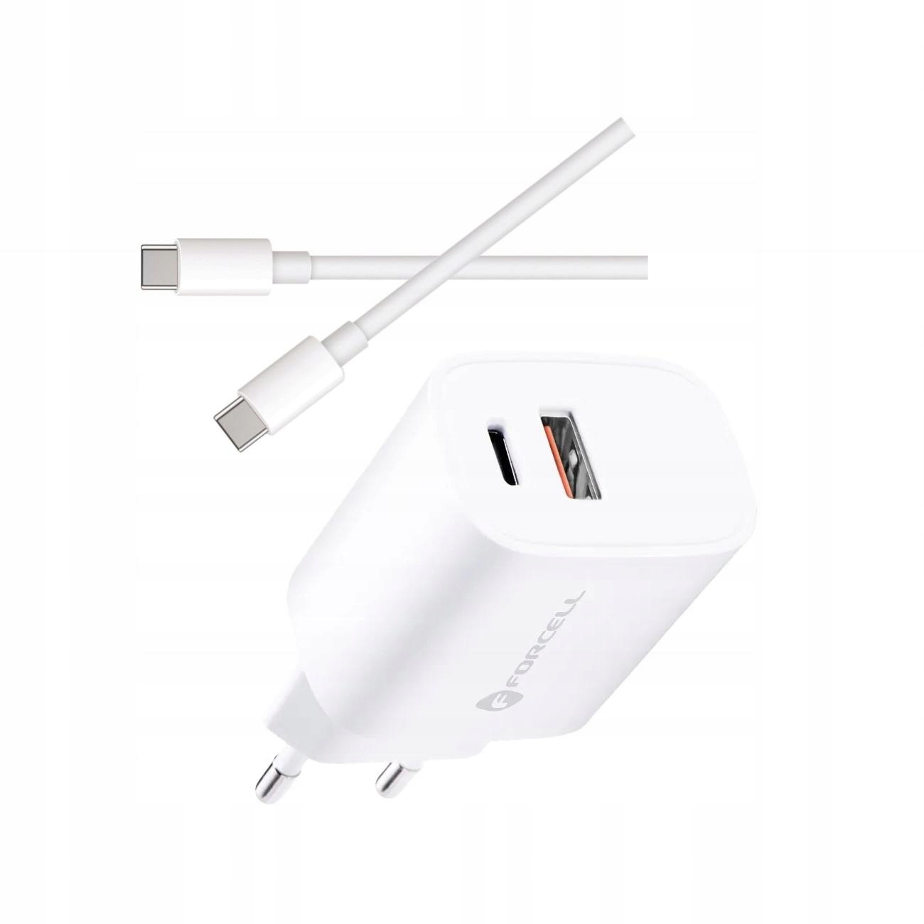 Szybka ładowarka 30W 2 wejścia z kablem Usb-c do Samsung Galaxy S21 Fe 5G