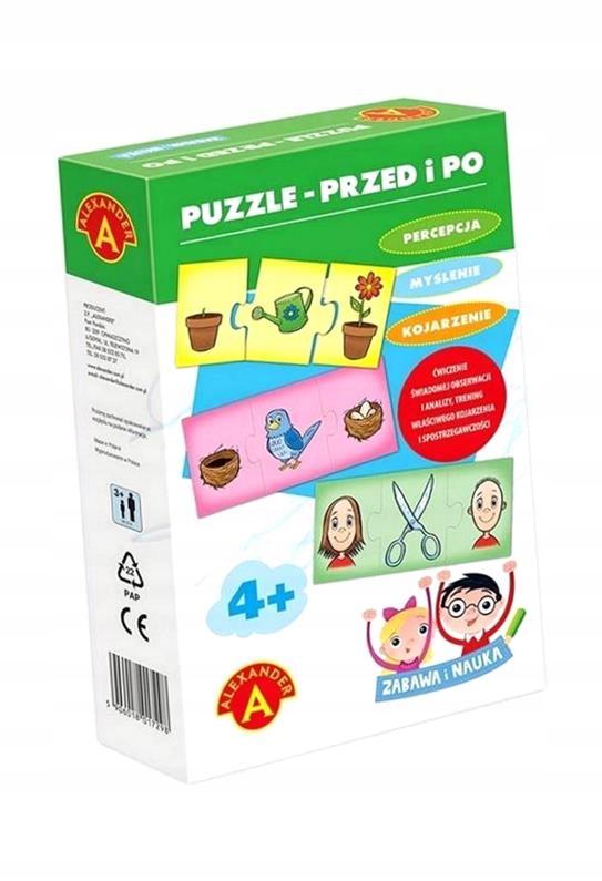 ZABAWA I NAUKA - PUZZLE PRZED I PO ALEX PRACA..