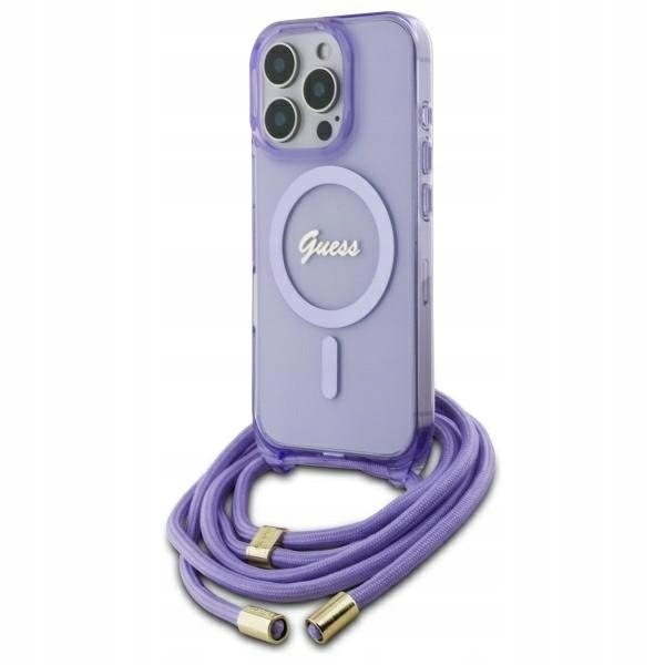 Guess GUHMP16XHCTSGNSU iPhone 16 Pro Max 6.9" fioletowy/purple hardcas