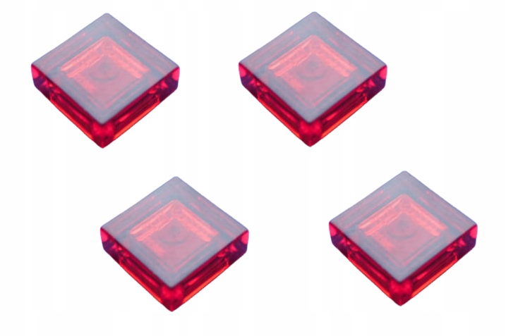 

Lego Płytka płaska 1x1 trans czerwony 3070b 4szt