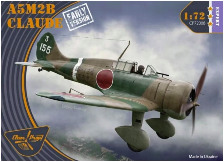 A5M2b Claude raná verze Clear Prop! Expert Sada CP72008 měřítko 1/72
