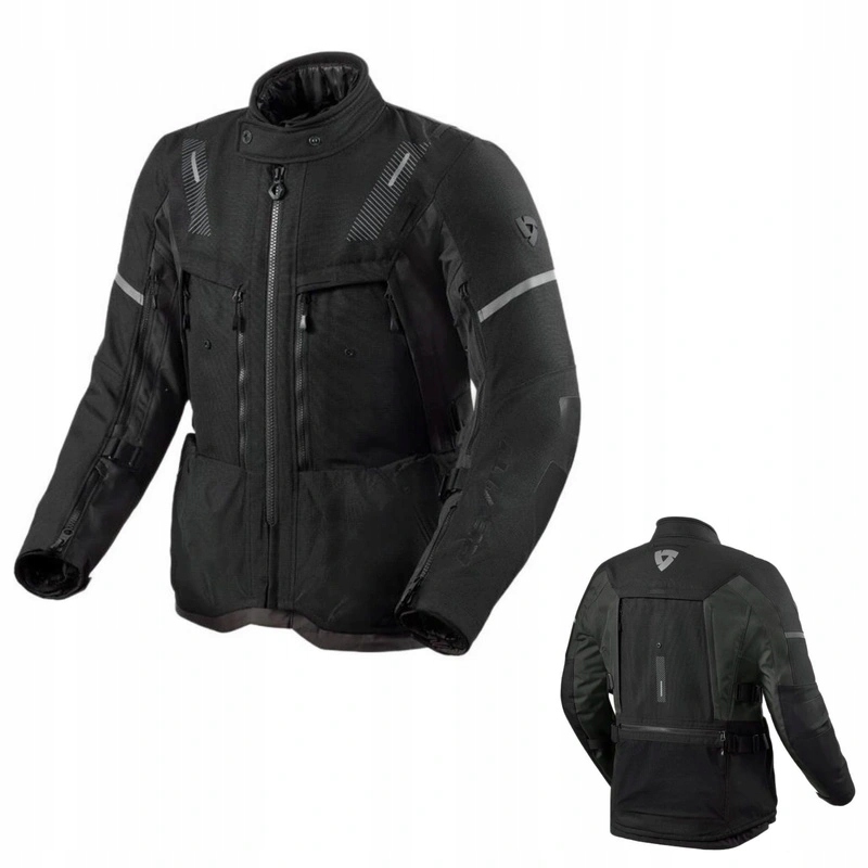 Pánska textilná motocyklová bunda Revit Sand 5 H2O Black/anthracite čierna