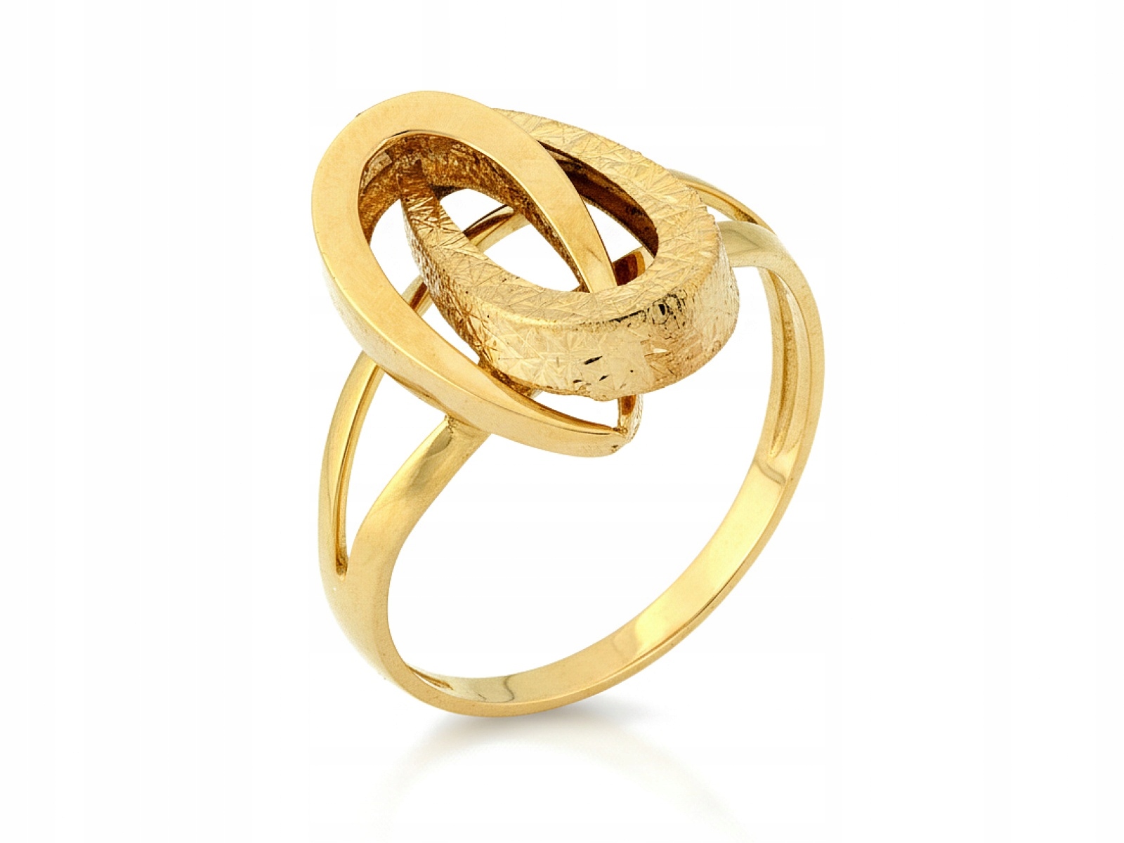 Prstýnek zlatý 585 Originální propletený 19r dvě Kapky 2.82g Slzy