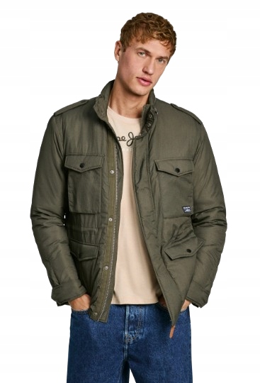 Pepe Jeans Pánská Khaki Přechodová Bunda Jyj