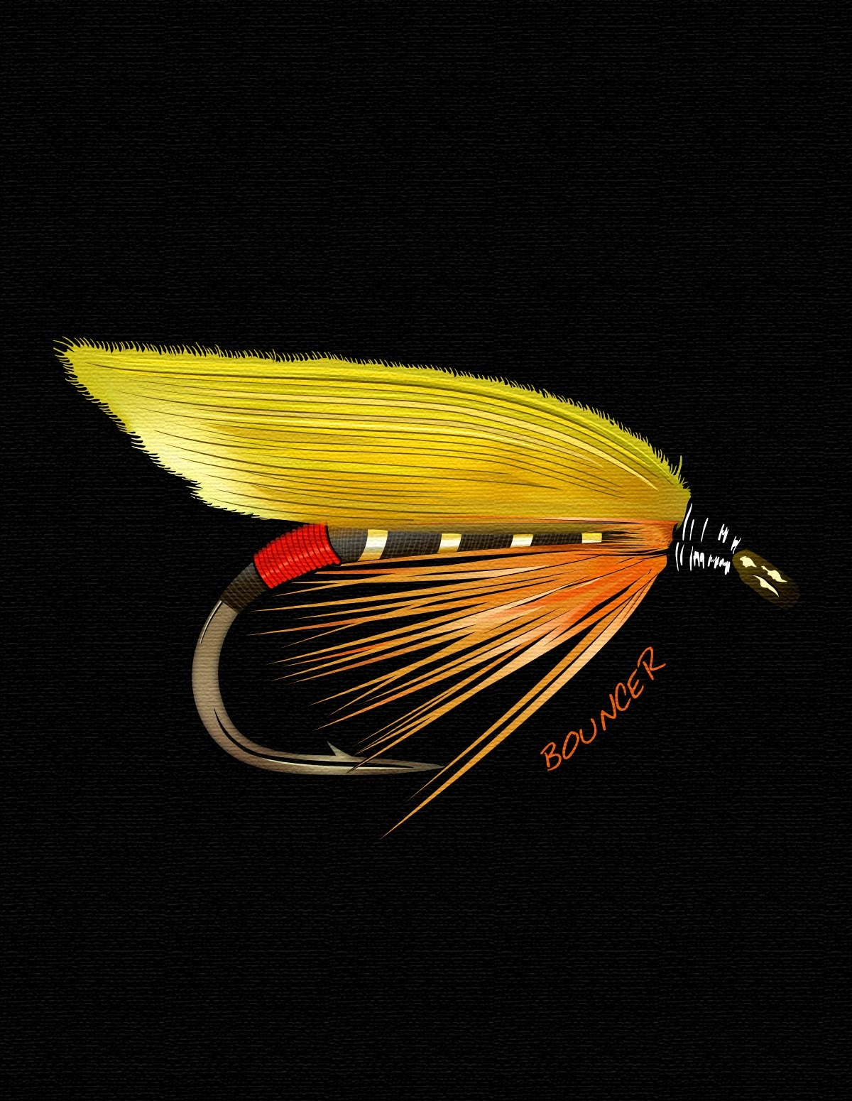 Koszulka, T-shirt wędkarza muchowego BOUNCER Ol L Rozmiar L