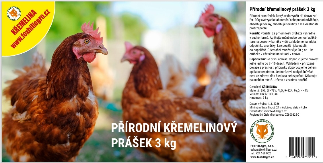 Přírodní křemelinový prášek 10 kg Cz