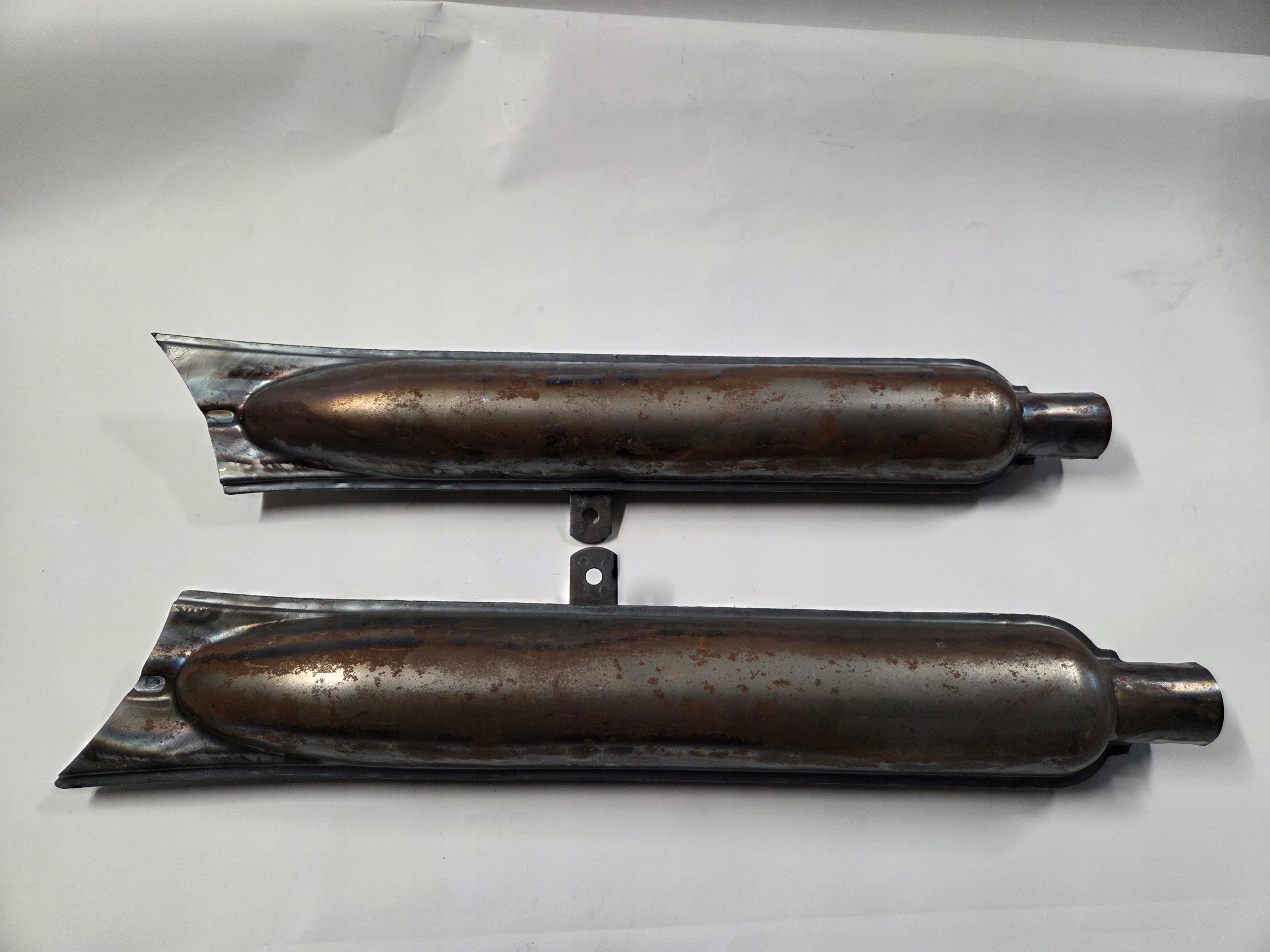 Tlumič Výfuku Rybičky Surový M-72 K-750 Ural Dněpr Prázdný Polský Výrobek