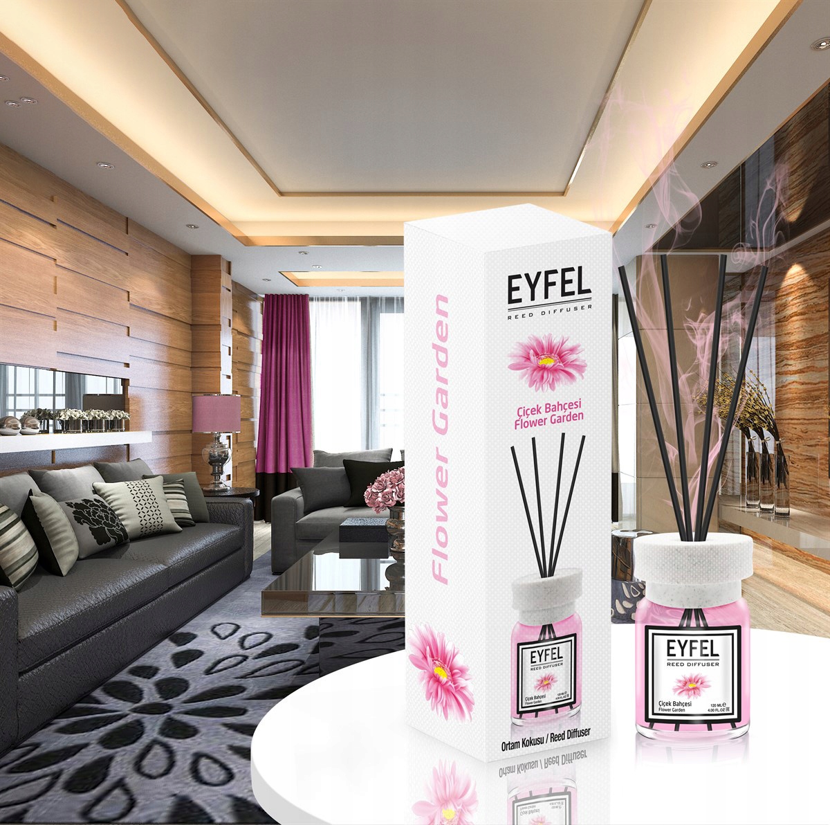 KWIATOWY OGRÓD EYFEL - PATYCZKI 120ml Kod producenta EYFZDD-KWIATOWY OGRÓD