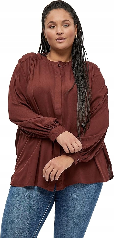 Peppercorn Plus Size Dámská Košile Hnědá 56 Jpa