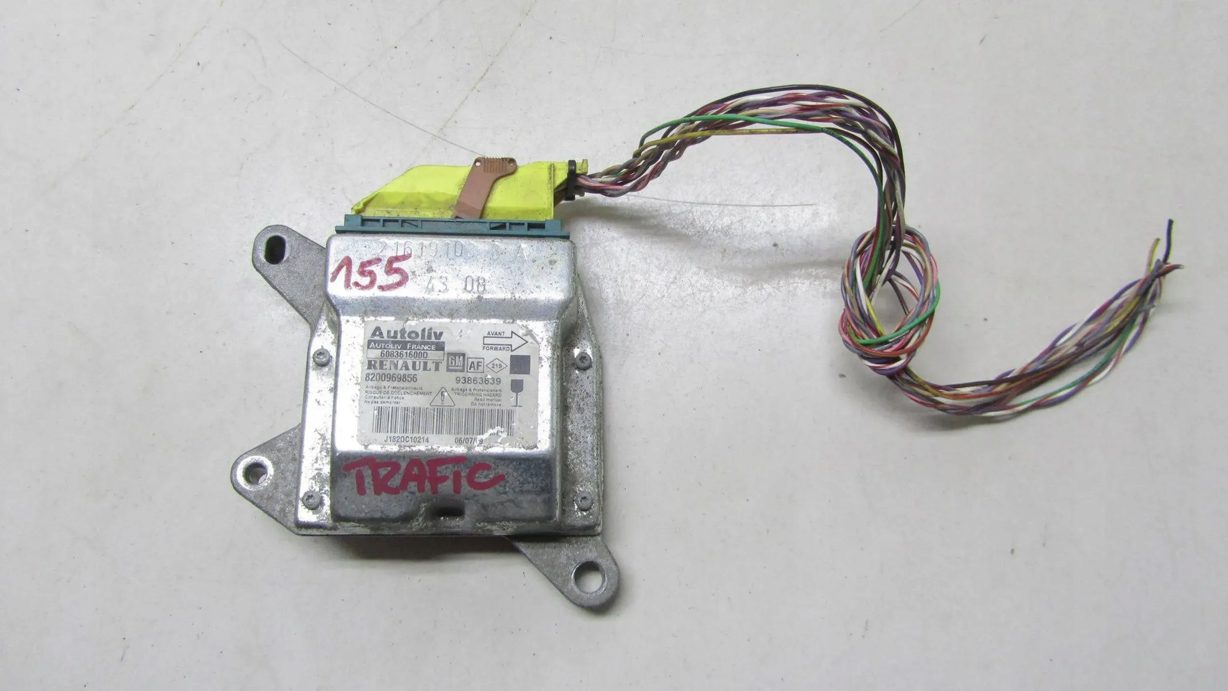 TRAFIC VIVARO II SENSOR AIRBAG 8200969856