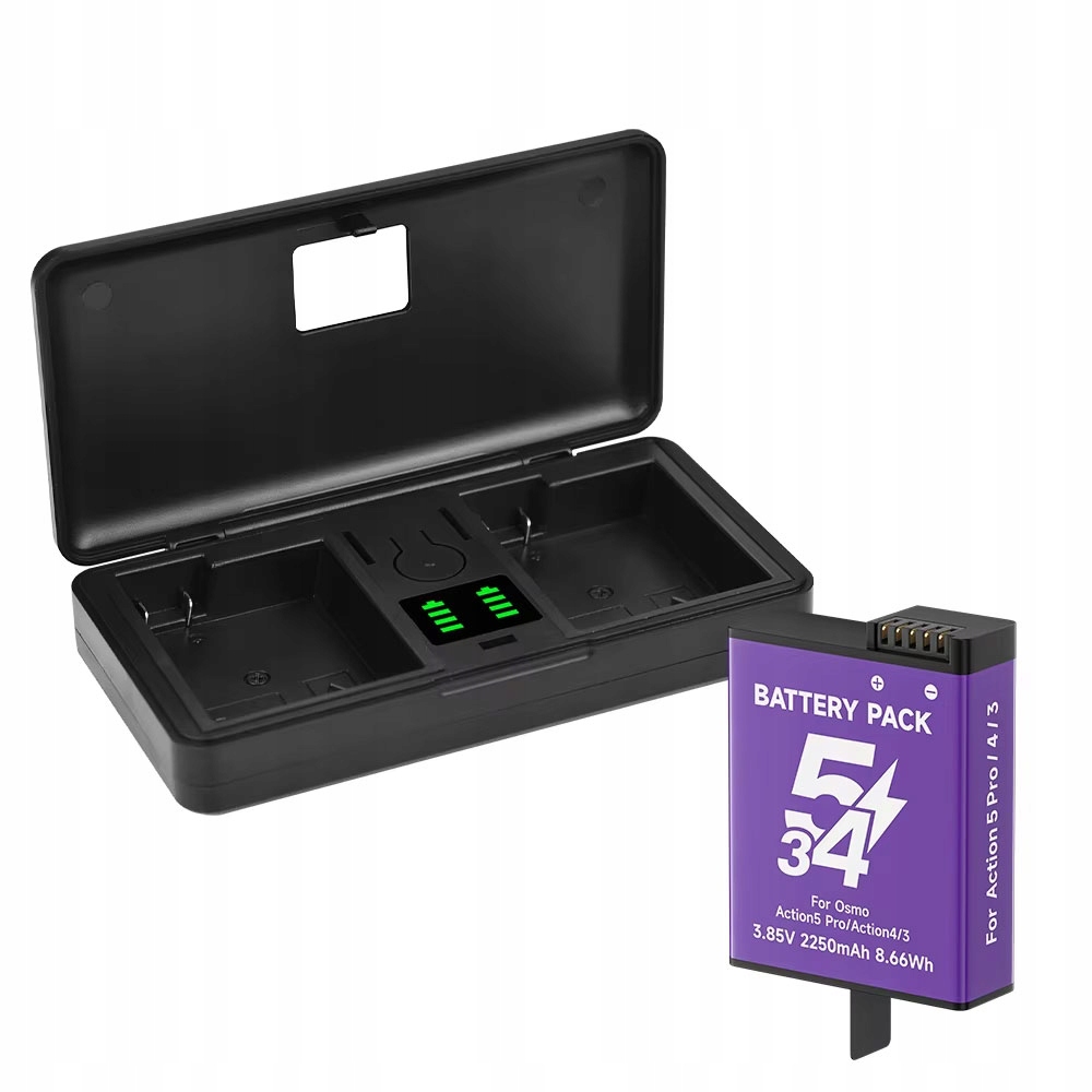 1 ks Baterie pro Dji Osmo Action 6/5 Pro/4/3 Osmo 360 Sportovní Kameru Nabíječka