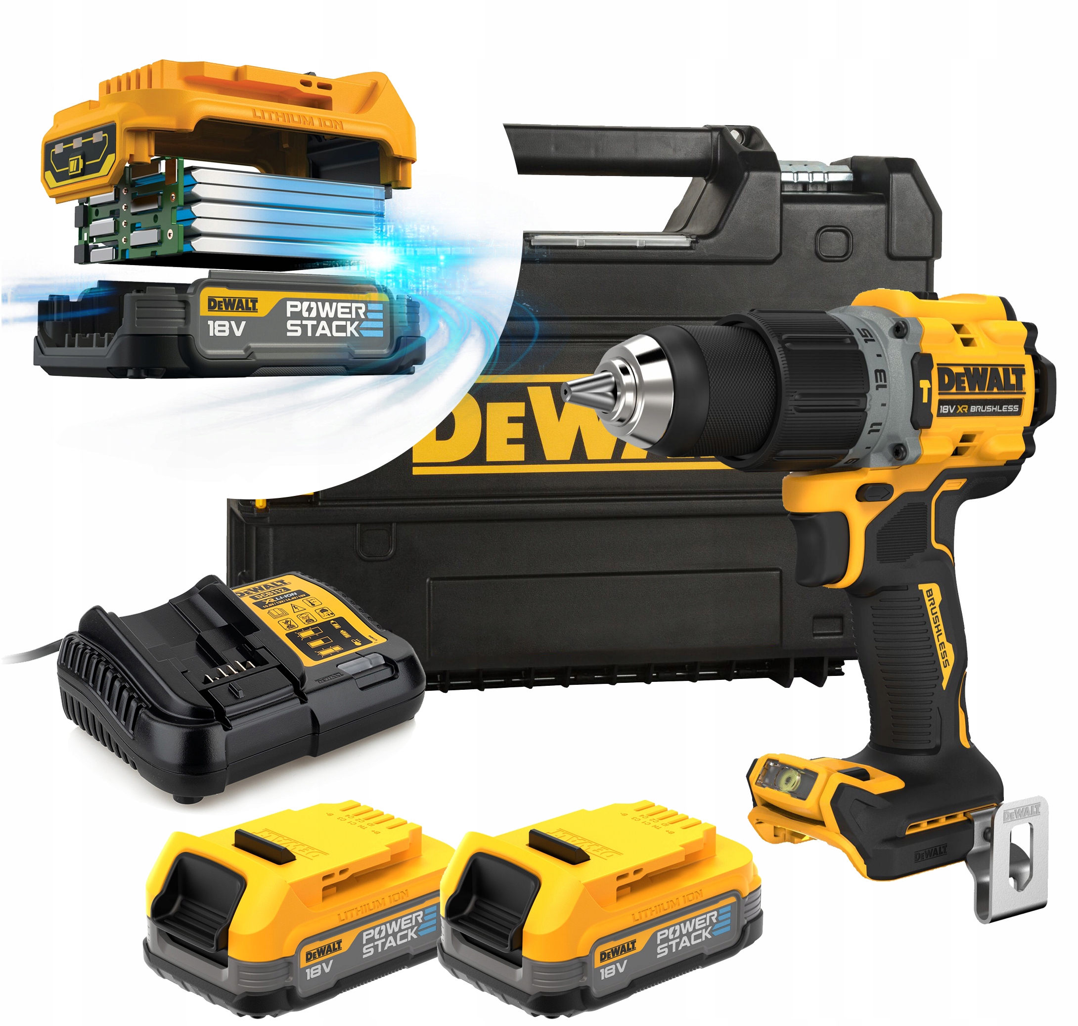 DEWALT WIERTARKO-WKRĘTARKA DCD805E2T POWERSTACK