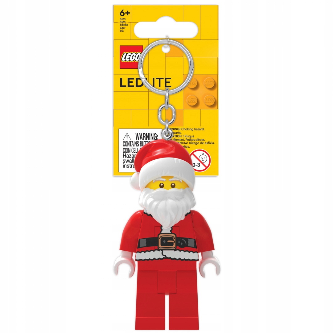 Lego Brelok do kluczy z latarką Lego Mikołaj